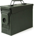 GUGULUZA Metal Ammo Can 30/50 Cal, Lockable Bullet Storage Case, Waterproof & Airtight Containers Box with Flip Top for Long-Term Storage Shotgun, Rifles, Pistols Ammunition by GUGULUZA
