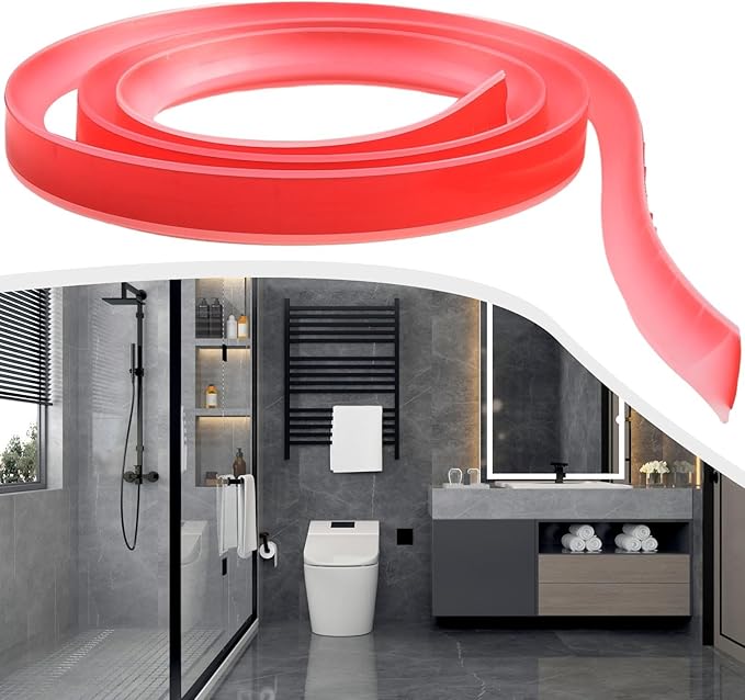 Silicone Water Barrier Strip Enjoy a Drier and Safer Bathroom Environment (transparent 200cm) - Image 6