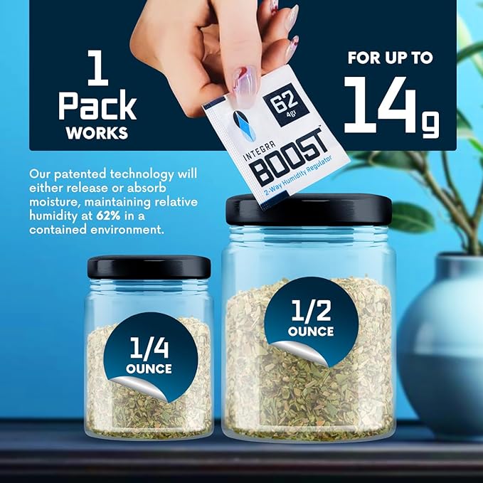 Integra Boost 2-Way Humidity Control Pack - Preserve Flavor & Control Humidity at 62% RH - Moisture Absorber for Herbs, Spices & More - 4 Gram (Pack of 20) - Image 5
