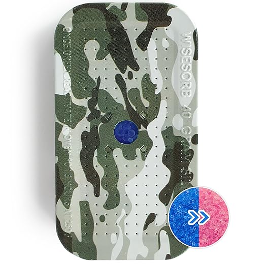 20Pcs 40g Rechargeable Gun Safe Dehumidifier, Blue to Pink Color Indicating Silica Gel Desiccant Canister - Camouflage, Desiccant Moisture Absorbs for Storage - Image 2