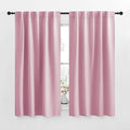 NICETOWN RV Curtains for Camper Windows - (Rouge Pink Color) 42x50 Inch, 2 Panels Set, Thermal Insulated Room Darkening Blackout Drapes/Draperies with Rod Pocket & Back Tab for Half Window by NICETOWN
