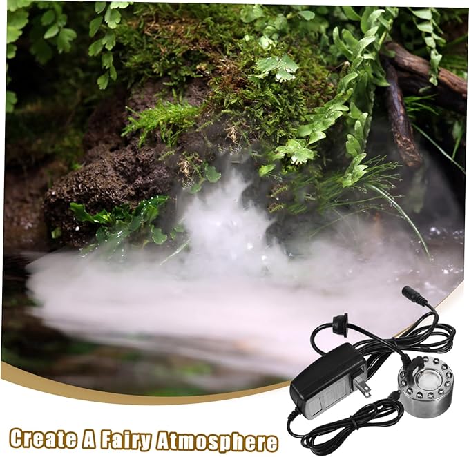 1Set Colored LED Lamp Aquarium Fog Maker Atomizing Head Humidifier Mist Maker for Party and Decorative Use for Aquariums and Indoor Gardens - Image 8