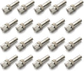 20pcs Brass Mister Nozzles, 6mm Misting Nozzles for Outdoor Cooling System, Landscaping, Air Humidification, Greenhouse Irrigation (without Filter, 0.008"/0.2mm Orifice) by wexecon
