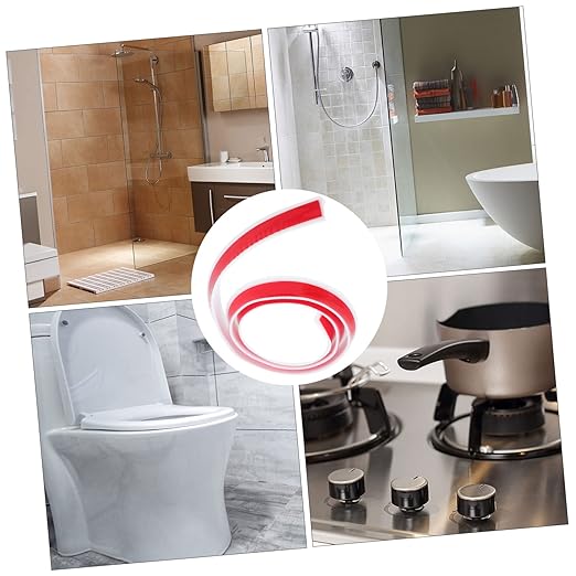 1pc Self-Adhesive Bathroom Water Retaining Strip Caulk Baffle for Countertops Toilets and Showers Wet-Dry Separation and Easy to Install - Image 3
