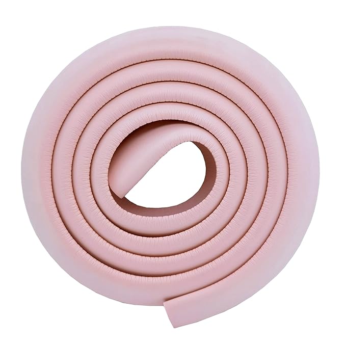 M2cbridge L Shape Extra Thick Furniture Table Edge Protectors Foam Guard 6.5 Ft (Pink) by M2cbridge