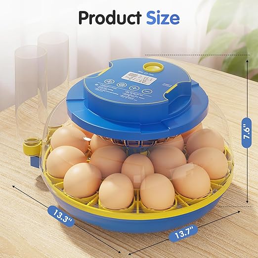 Chicken Egg Incubators for Hatching Eggs, 18 Egg Incubator with Automatic Egg Turning, Digital Control, 2 Egg Trays, Candler & Automatic Water Refill for Chicken Quail Duck Turkey Goose Bird - Image 2