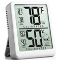Antonki Room Thermometer, Digital Small Hygrometer Indoor Thermometer Humidity Gauge, Temperature Humidity Meter with Max/Min Record Monitor Sensor for Home, Plants - Battery Included by Antonki