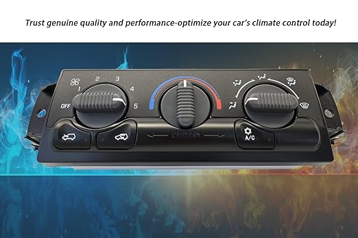 599-266 Front HVAC Climate Control Module Panel is Compatible with 1999-2002 Chevy Tahoe Avalanche Suburban Silverado and GMC Yukon Sierra A/C Heater Control Switch - Image 4