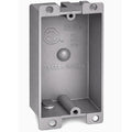 Plastic Electrical Box, Shallow Remodel Box, 8 Cubic Inch Grey Outlet Box, Single Gang Old Work Junction Box, Length 4.25'', Width 2.4'', Depth 1.24'', Solid PVC Construction, ETL Listed by AirmontProducts