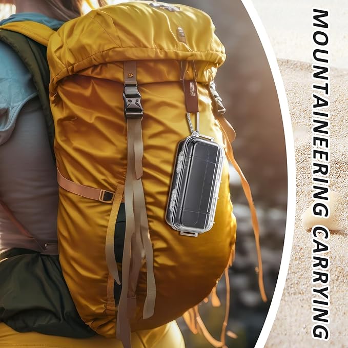 Waterproof Dry Box Clear Waterproof Storage Case with Clip Outdoor Sports Survival Equipment Shockproof Dustproof Sealed Field Box for Phone Camera Key Kayak Camping Fishing Hiking Boat - Image 7