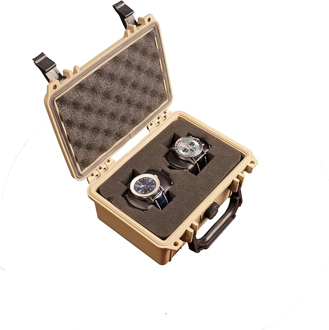 MEIJIA IP67 waterproof hard compact case,Customizable Fit Foam,8.12”x6.56”x 3.56”,Fit Use of Drones, Cameras,Equipments,lens (Desert Tan) - Image 6