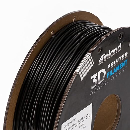 INLAND Micro Center PLA+ 3D Printing Filament 1.75mm - PLA Pro Dimensional Accuracy +/- 0.03 mm - 1kg Cardboard Spool (2.2 lbs) (1 Pack Black, 2.85mm) - Image 5