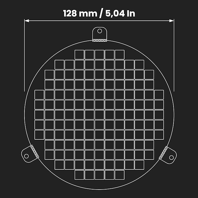 Repa Market 5" Inch White Galvanized Steel Round Crawl Space Vent Grid - Inlet Outlet Ventilation Guard - Universal Metal Air Supply Exhaust Protection Mesh - Durable Duct Grille - Image 2