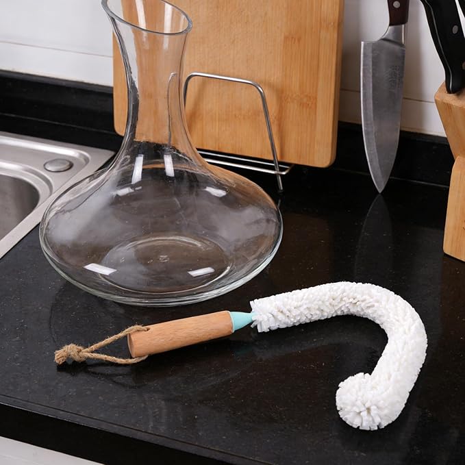 Bendable Bottle Cleaner: Long Foam Brush Cleaning Tool for Vases Decanters Wine Bottles Tall Glassware Wine Goblets Martini Glass Humidifiers 46cm/18.11'' - Image 4