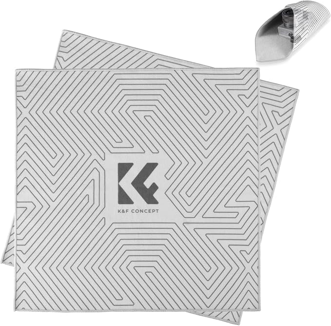 K&F CONCEPT Lens Camera Protective Wrap, Anti-scratch Lens protector, Magic Self-Adhesive Cloth Camera Wrap for Camera Lens/DSLR/Accessories 2Pack by KFCONCEPT