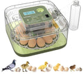 Incubators for Hatching Eggs 12 Egg Digital Egg Incubator Precision Auto Temp Humidity Control 6 Gear Adjustable Auto Turner Auto Stop Turning Hatching Days Display for Chicken Duck Goose Eggs by Unknown