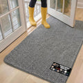 GORILLA GRIP SOAKSTOPPER Dog Door Mat, 60x36 Machine Washable Rug Absorbent Doormat Captures Moisture Mud Dirt, Quick Dry Soft Chenille Entryway Rugs Indoor Entrance Mats for Dog Paws, Grey by GorillaGrip