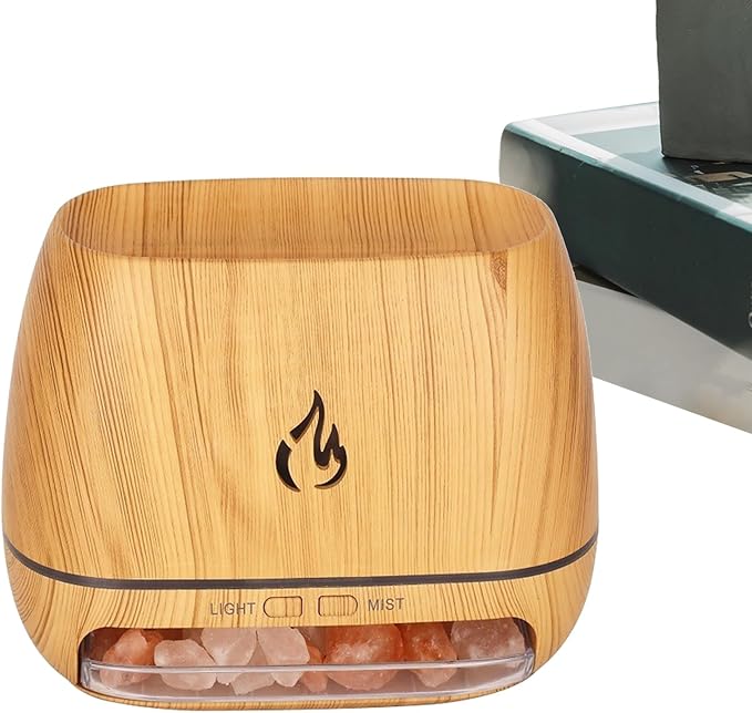 Ultrasonic Diffusers for Aromatherapy,Salt Rock Fragrance Oil Humidifier | Cool Mist Humidifier with 7-Color Light for Meditation Yoga Studio Study Bathroom Spa Users Apartment Enthusiasts Women by Unknown
