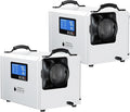 145 Pints Commercial Dehumidifier for Large Basements & Crawl Spaces up to 6500Sq.Ft, Industrial Dehumidifiers for Water Damage Restoration, Auto Defrost, Continuous Drain Hose, White-2PC by BSMTEK