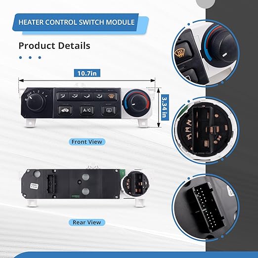 599-268 Heater A/C Control Switch,Front Climate Control Module Compatible with 1998-2000 Honda Accord 1998-2004 Honda Odyssey Replace# 599-268, 79600-S84-A01ZA - Image 6