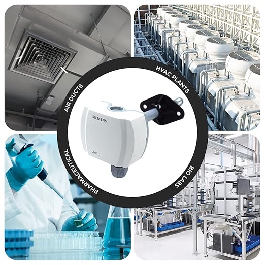 Duct Mounting Temperature and Humidity Sensor (Temperature: Range: -35°C to 35°C) for HVAC, Paper Industries, Laboratories, Textiles Model: QFM2171 - Image 2