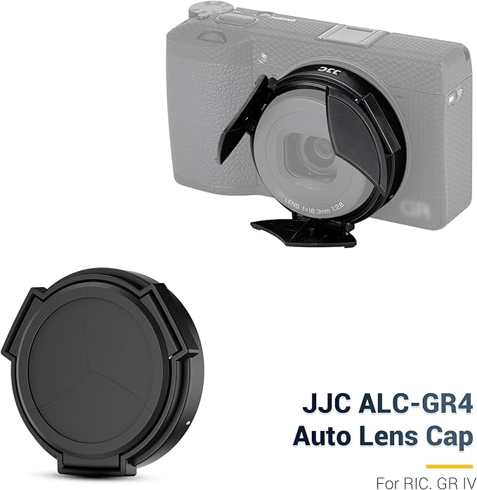 JJC Auto Open and Close Lens Cap Cover for Ricoh GR IV GRIV GR4 HDF Monochrome Digital Camera, Dustproof and Anti-Scratch Lens Protector with No Vignetting, Accessories for Ricoh GR 4 - Image 2