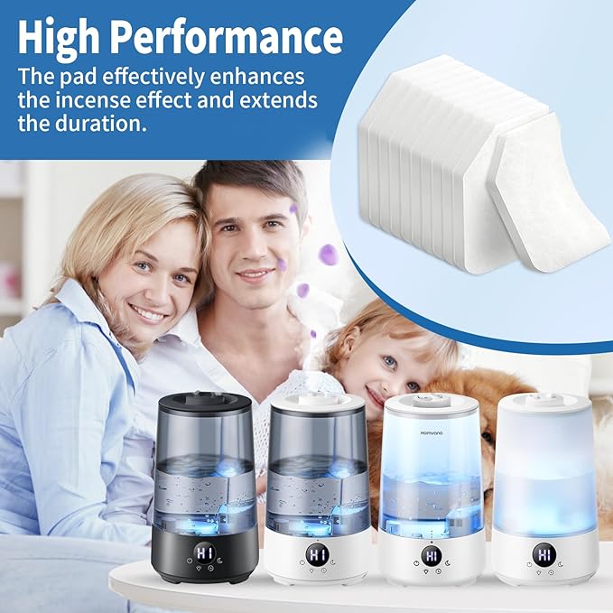 50 Pack Unscented Humidifier Aroma Pad, Humidifier Replacement Filters Compatible with Homvana 3.6L Cool Mist Top-Fill Humidifiers for Bedroom Home, Diffuse Fragrances - Image 4