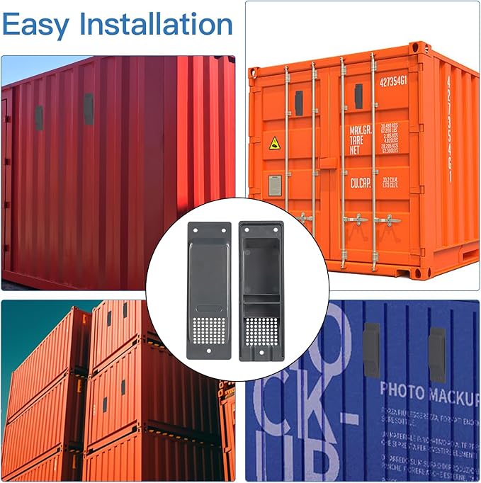 Shipping Container Air Vent Kit Heavy Duty Shipping Container Accessories Cross Flow Ventilation Kit Reduce Heat Humidity Pressure Condensation Add Air Flow for Cargo (8 Pack Deep Brown) - Image 6
