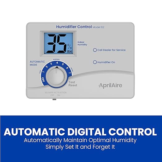 AprilAire 62 Automatic Digital Whole-House Humidifier Control Humidistat with Outdoor Temperature Sensor for AprilAire Whole-House Steam Humidifiers, Low Voltage 24VAC - Image 5
