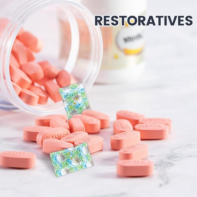 50Pcs 1 Gram Food Safe Desiccant Packs, Silica Gel Packets, Indicating Desiccant Moisture Absorbers for Storage - Image 6