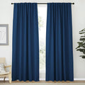 NICETOWN Living Room Blackout Draperies Curtains - (Moroccan Blue Color) W70 x L84, 2 Panels, Home Decoration Window Blackout Drape Panels for Patio Door by NICETOWN