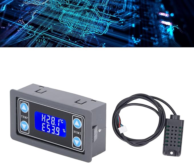 Temperature Humidity Controller Relay Output Digital Thermostat Humidistat Control Module with Indicator Light - Image 4