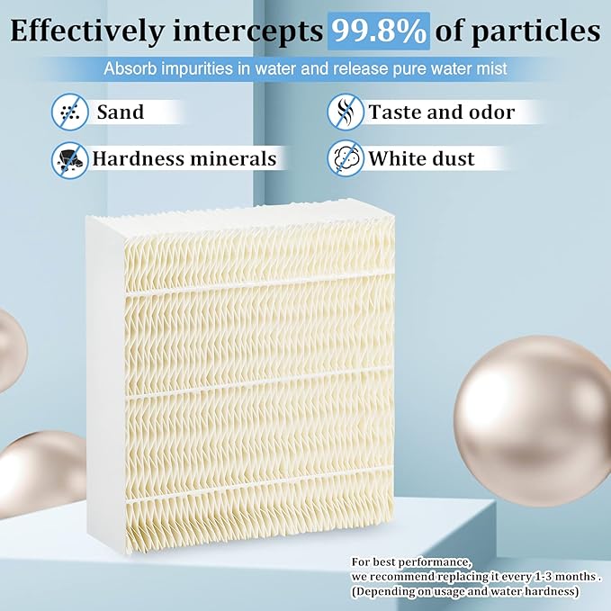 1043 Super Wick Humidifier Filter fit for AIRCARE EP9500 EP9700 EP9800 EP9R500 EP9R800 826000 826800 831000 Bemis Space.Saver 800 8000 Series Humidifier Filter Replacement 2 Pack by Fetechmate - Image 3