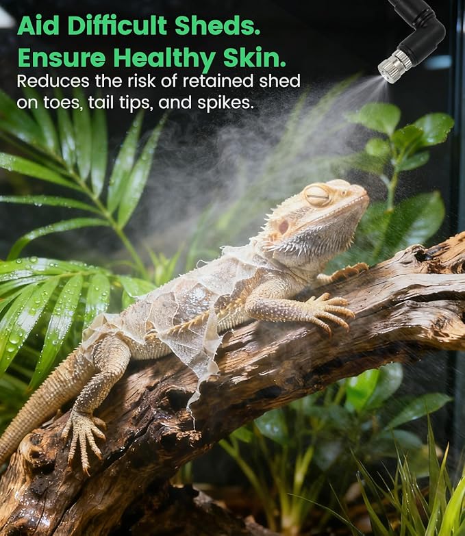 Reptile Mister System with Timer, Reptile Humidifiers Automatic, 360°Adjustable Misting Nozzles, DIY Misting System for Amphibians, and Rainforest Plants - Image 4