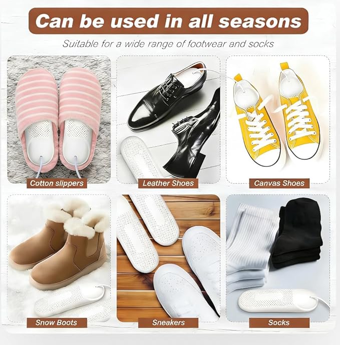 Shoe Dryers,Boot Dryer for Work Boots, Electric Portable Shoe Dryer Warmer with Timer for Sneaker Socks Gloves Drying,US Plug - Image 5