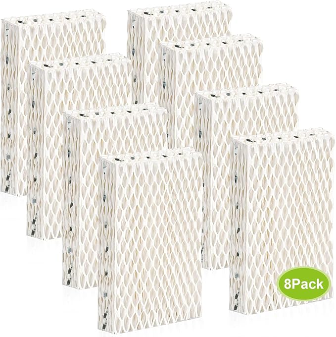 8 Pack WF813 Humidifier Filters Wick Replacement Compatible with ReliOn RCM-832 RCM-832N WF813 DH832 ProCare PCWF813 Equate EQWF813 EQ-2119-UL Duracraft DH-830 Cool Mist Humidifier Filters by GiveYouaGoodLife
