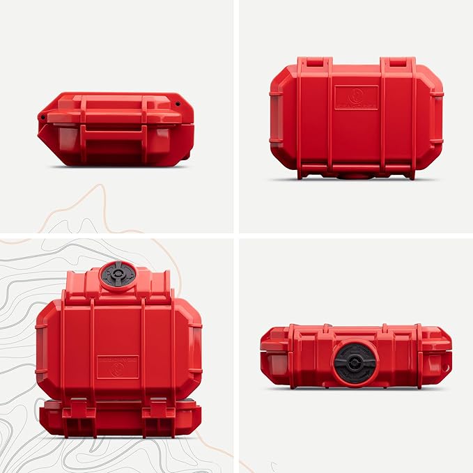 Evergreen 52 Dry Box Protective Case with Pick & Pluck Foam - Travel Safe/Mil Spec/Waterproof/USA Made - for Pistols, Cameras, Phones, Camping, Fishing, Hiking, Traveling, Water Sports, Knives (Red) - Image 2