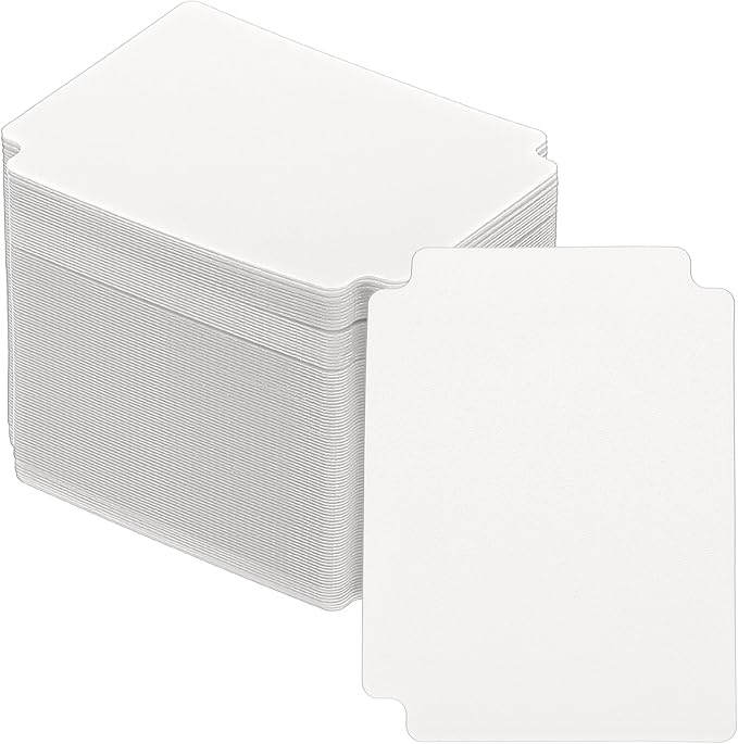 PATIKIL Trading Card Dividers, 100 Pcs Index Card Football Card Sorter Storage Boxes Organizer Tray Accessories for Sports Game Baseball Card, White by PATIKIL
