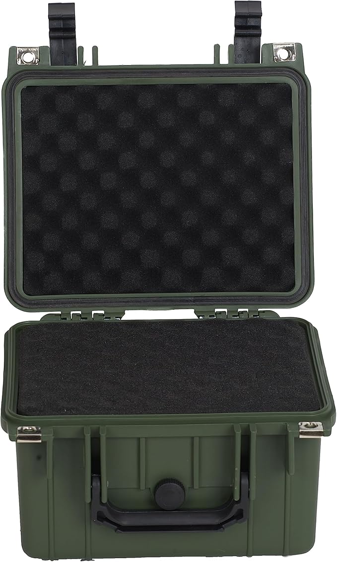 MEIJIA Portable All Weather IP67 Waterproof Camera Case,hard case with Customizable Fit Foam,Fit Use of Drones,Camera,Equipments,10.62 x9.68x6.87inches(Green) - Image 5