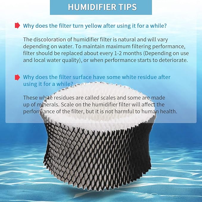 HWF62 Humidifier Filter A for Holmes - Replacement for Holmes Sunbeam Humidifier Filter A, Replaces HWF62 HWF62CS HWF62D SF212, Fits Humidifier Models SCM1100, SCM1701, SCM1702, SCM1762 (4 Pack) - Image 7