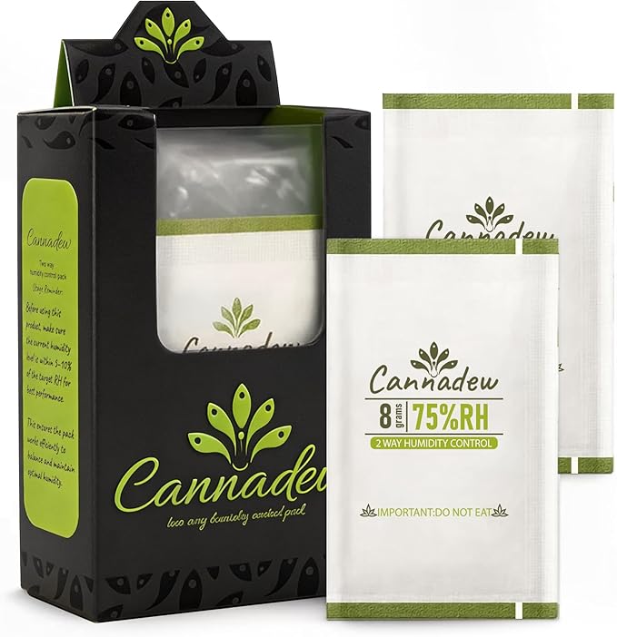75% RH Cannadew Two-Way Humidity Control Pack 8g (30 Pack) – Moisture Absorbers & Hydration Packets for Storage by CannadewLLC