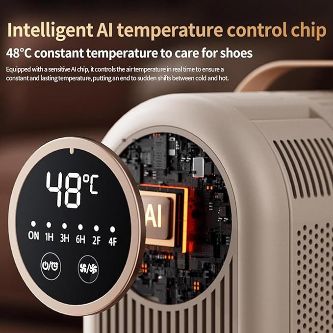 Glove Dryer & Boot Warmer, Electric Shoe Dryer with Digital Panel, 48°C Constant Temperature and 360° Heating, 60 Min/180 Min/360 Min Timing and Safe Material, for Boot, Shoes, Gloves, Hats - Image 3