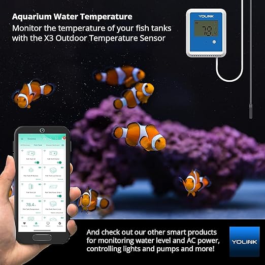 YoLink Smart X3 Version Outdoor Temperature Data Logger with Probe, Thermometer, 1/4 Mile Range, 5+ Years Battery Life, Emails, Text, App Alerts, Alexa, IFTTT. Pool, Hot Tub, Fish Tank. Hub Included! - Image 5