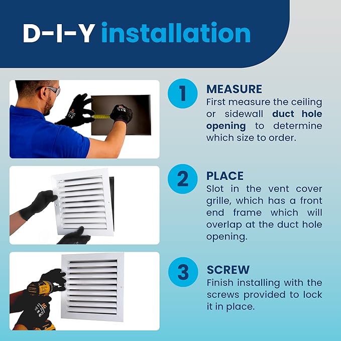 14x30 Inch (Duct Opening) Air Return Vent Cover Decorative – Premium Aluminum AC Vent Cover for Ceiling & Wall, Rustproof Grille, Ideal for Home HVAC Grille, Durable & Easy to Install by ACLAMINAIRE - Image 5