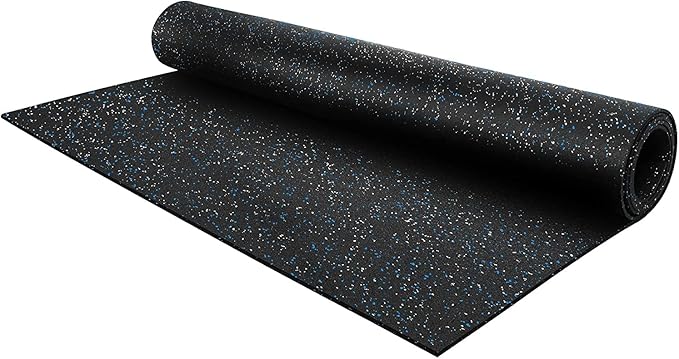 Flooring Inc's 1/4" Thick Tough Rubber Flooring Roll | Flexible Recycled Rubber Floor Mats for Home Gym | Heavy Duty Rubber Mat for Home Gyms, Sheds, Horse Stall Mat or Trailer by IncStores