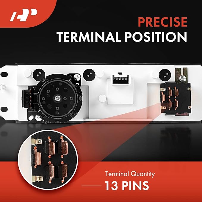 A-Premium HVAC Heater Climate Control Panel Compatible with Jeep Wrangler TJ 1999-2006 with AC - Replaces# 55037473AB - Image 5
