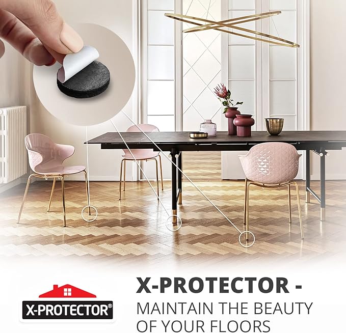 Felt Furniture Pads X-PROTECTOR 8 PCS - Premium 6” x 4 3/8” Heavy Duty Black Felt Sheets! Cut Large Furniture Pads to The Size You Need - The Best Felt Floor Protectors for Any Hard Floor! - Image 6