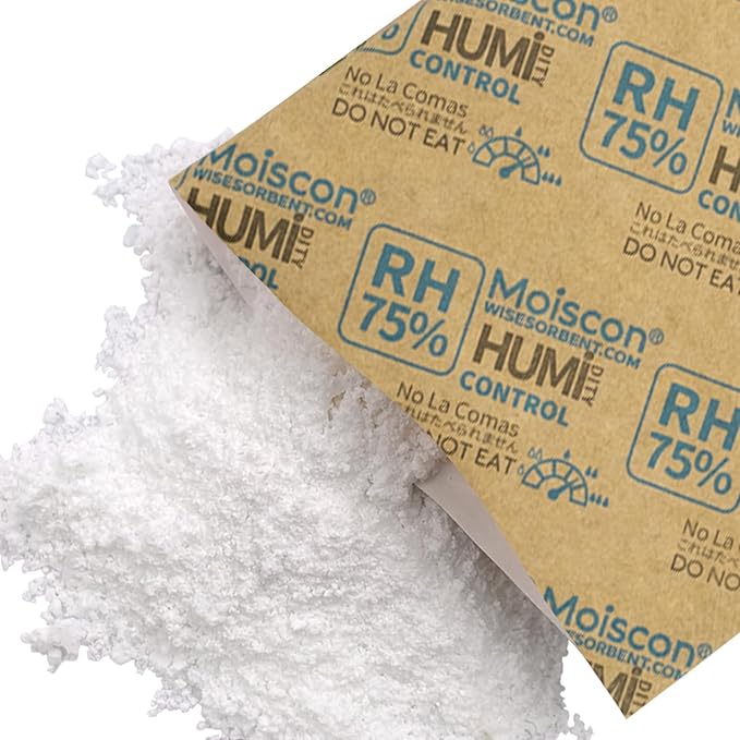 75% Two-Way Humidity Control Packs, 60 Gram 5 Pack for Storing 1 lb, Size 60 Moisture Control Packets Individually Wrapped, Humidifier Packs for Storage Containers Hydration Packets - Image 4