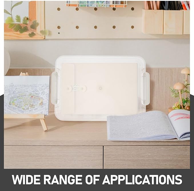 Alipis A4 File Organizer Box Small Size Plastic Storage Box Document Holder Certificate Card Storage for Office and Travel - Image 9