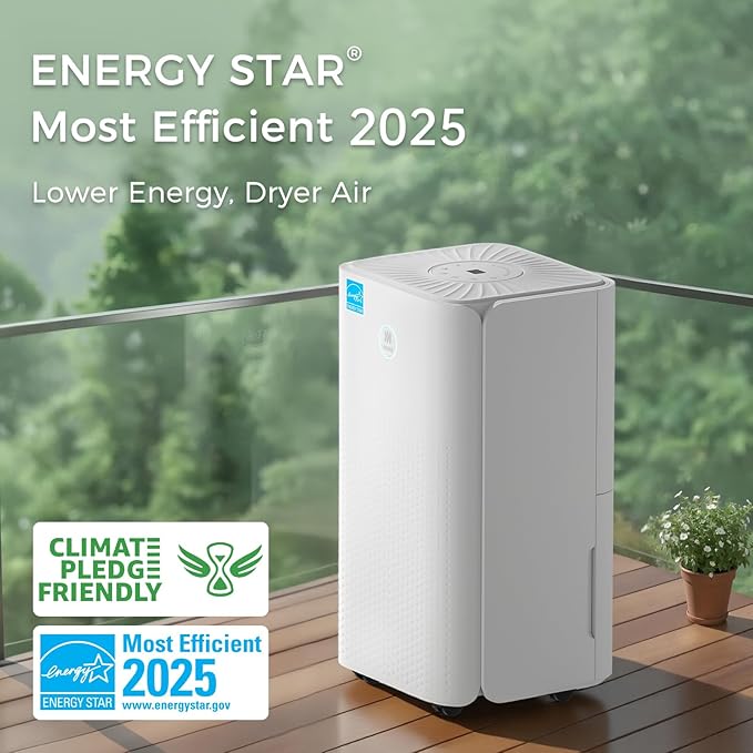 Ukoke 32 Pint Dehumidifier for 1750 Sq. Ft – Energy Star Most Efficient, Auto Drain, 3 Smart Modes, Quiet Operation, Portable Moisture Remover for Medium Rooms, Basements, Bedrooms, RVs - Image 2